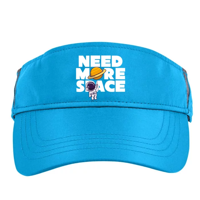 Need More Space Funny Astronaut Adult Drive Performance Visor