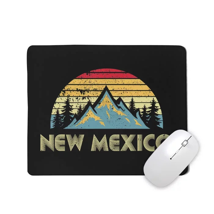 New Mexico Tee Retro Vintage Mountains Nature Hiking Shirt Mousepad