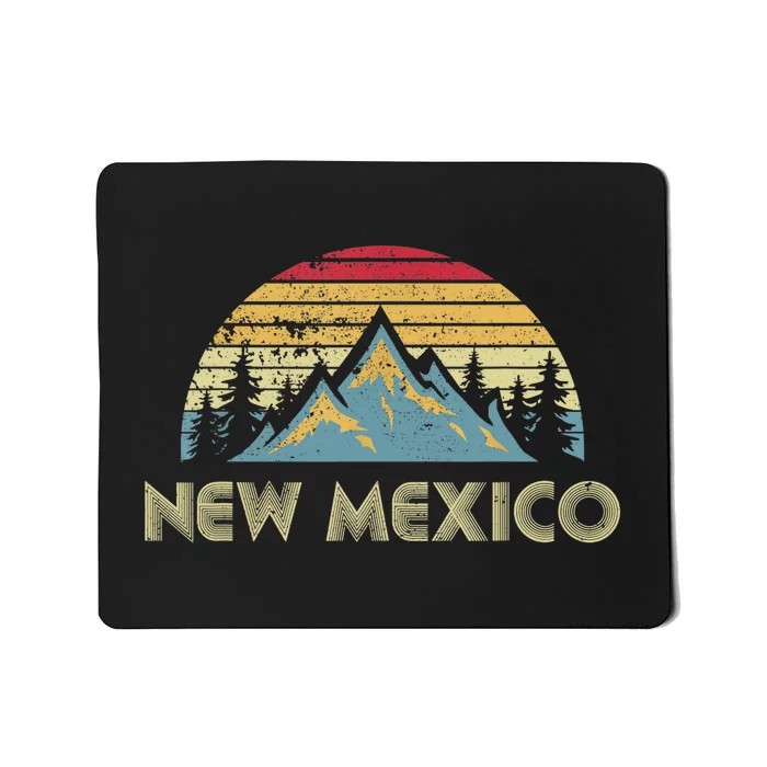 New Mexico Tee Retro Vintage Mountains Nature Hiking Shirt Mousepad