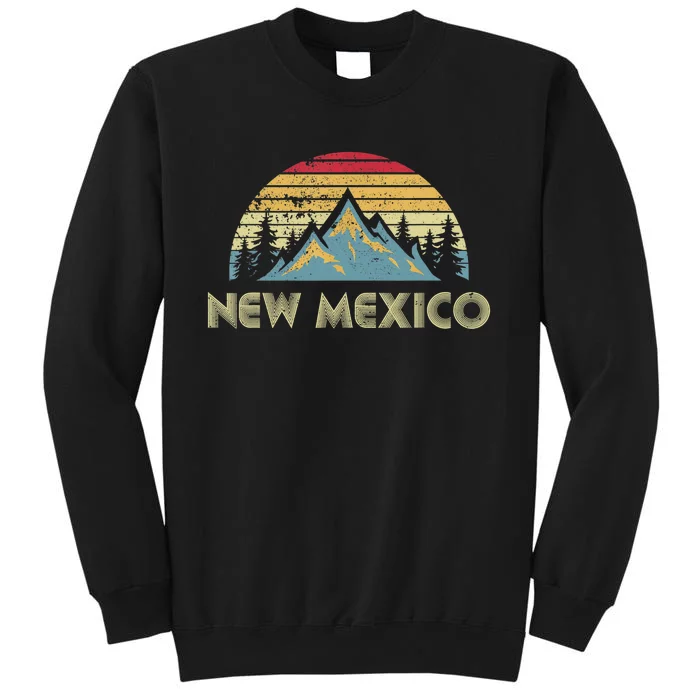 New Mexico Tee Retro Vintage Mountains Nature Hiking Shirt Tall Sweatshirt