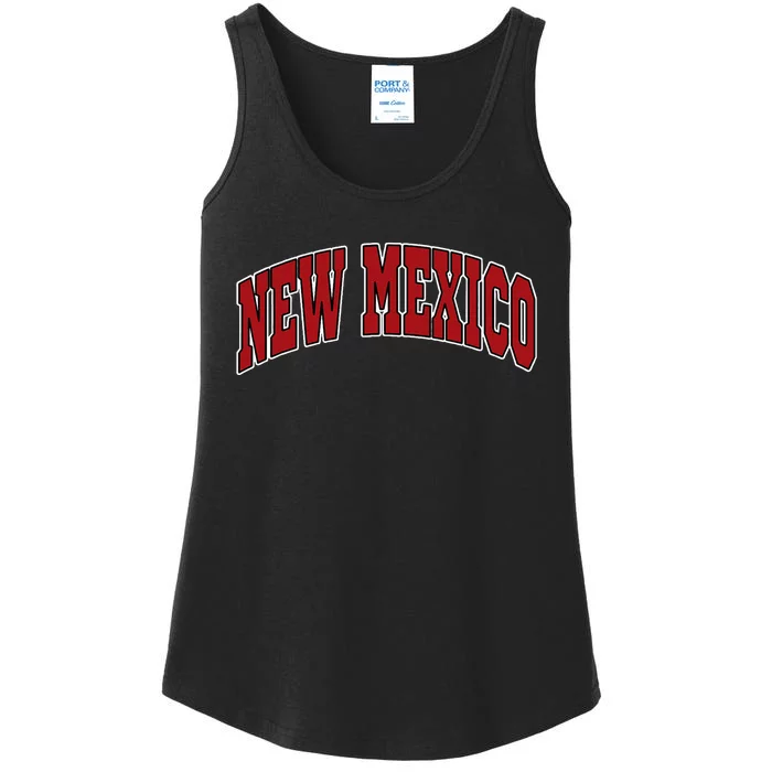 New Mexico Throwback Design Print Classic Ladies Essential Tank