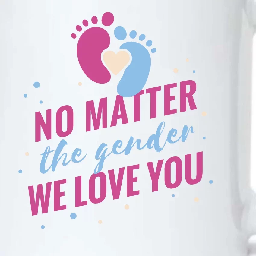 No Matter The Gender We Love You Black Color Changing Mug