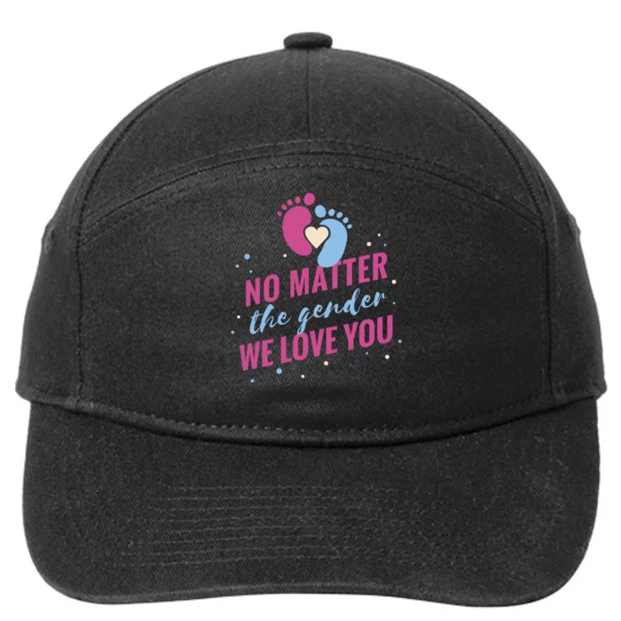 No Matter The Gender We Love You 7-Panel Snapback Hat