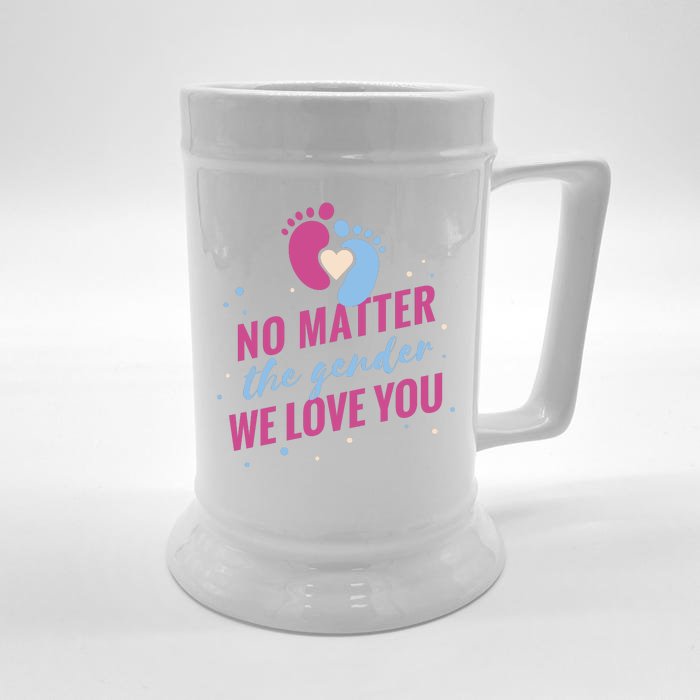 No Matter The Gender We Love You Front & Back Beer Stein