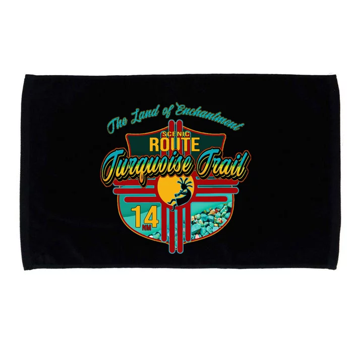 New Mexico Turquoise Trail National Scenic Route 14 Souvenir Microfiber Hand Towel