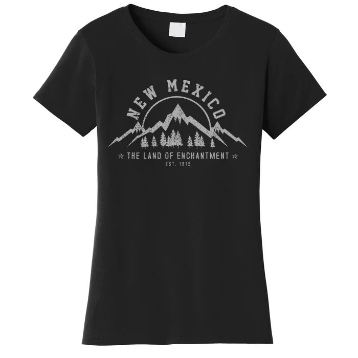 New Mexico The Land Of Enchantment Est. 1912 Mountains Gift Women's T-Shirt