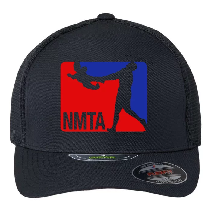 National Midget Tossing Association Funny Flexfit Unipanel Trucker Cap