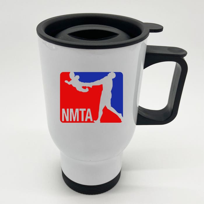 National Midget Tossing Association Funny Front & Back Stainless Steel Travel Mug