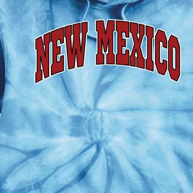 New Mexico Throwback Design Print Classic Tie Dye Hoodie