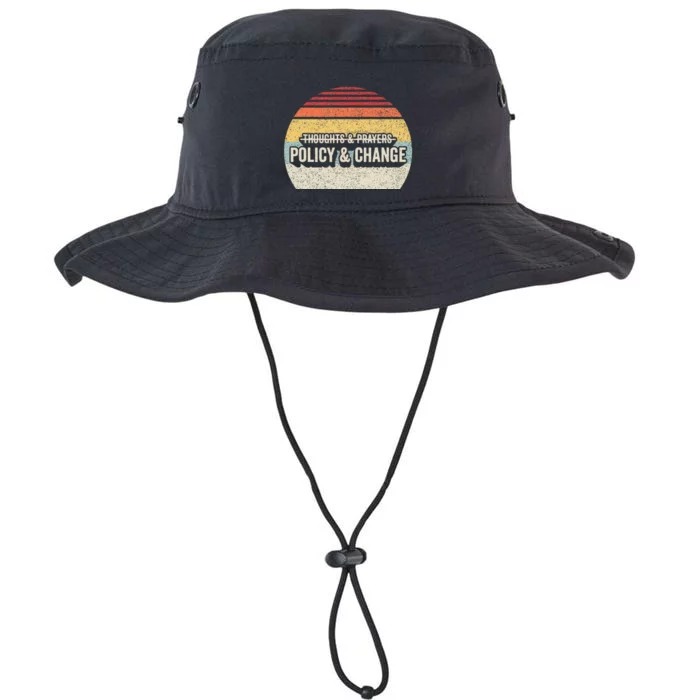 No More Thoughts & Prayers Time For Policy & Change Legacy Cool Fit Booney Bucket Hat