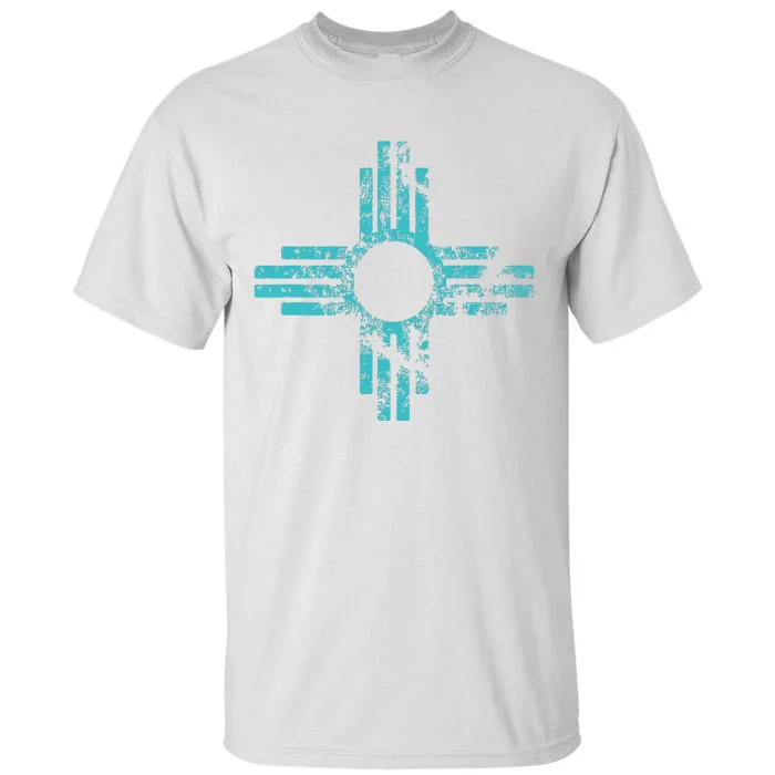 New Mexico T Zia Symbol Distressed Tall T-Shirt