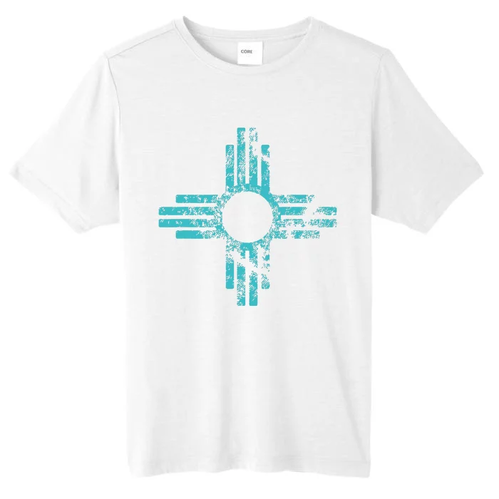 New Mexico T Zia Symbol Distressed ChromaSoft Performance T-Shirt