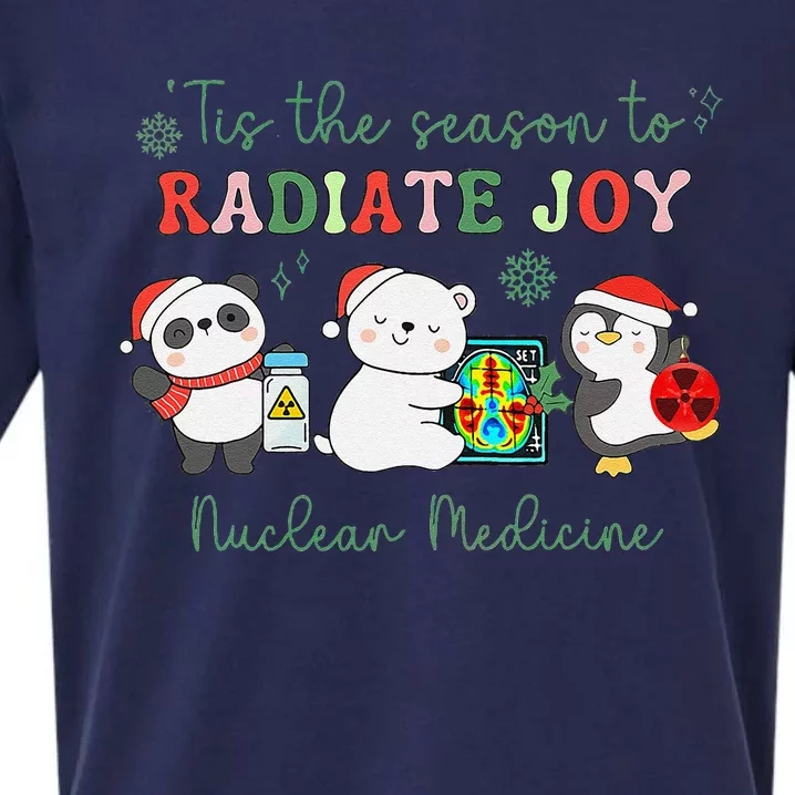 Nuclear Medicine Tech Christmas Holiday Radiology Nmt Cnmt Sueded Cloud Jersey T-Shirt