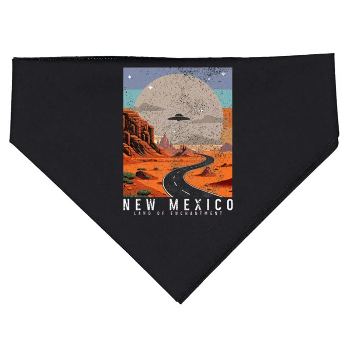 New Mexico The Land Of Enchantment Pride Ufo USA-Made Doggie Bandana