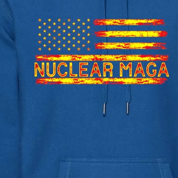 Nuclear Maga USA Flag Premium Hoodie