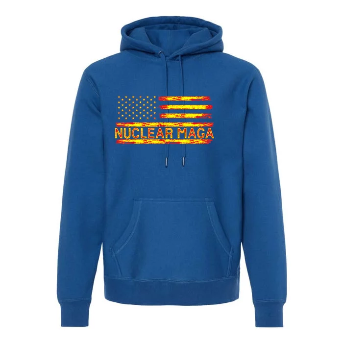 Nuclear Maga USA Flag Premium Hoodie