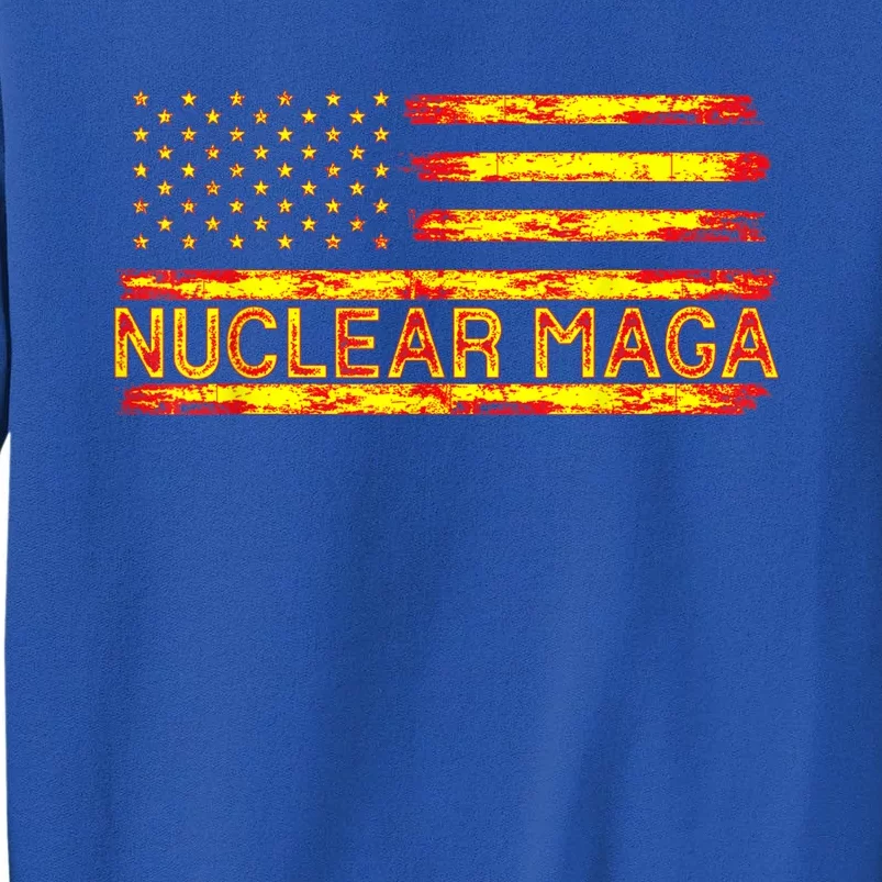 Nuclear Maga USA Flag Tall Sweatshirt