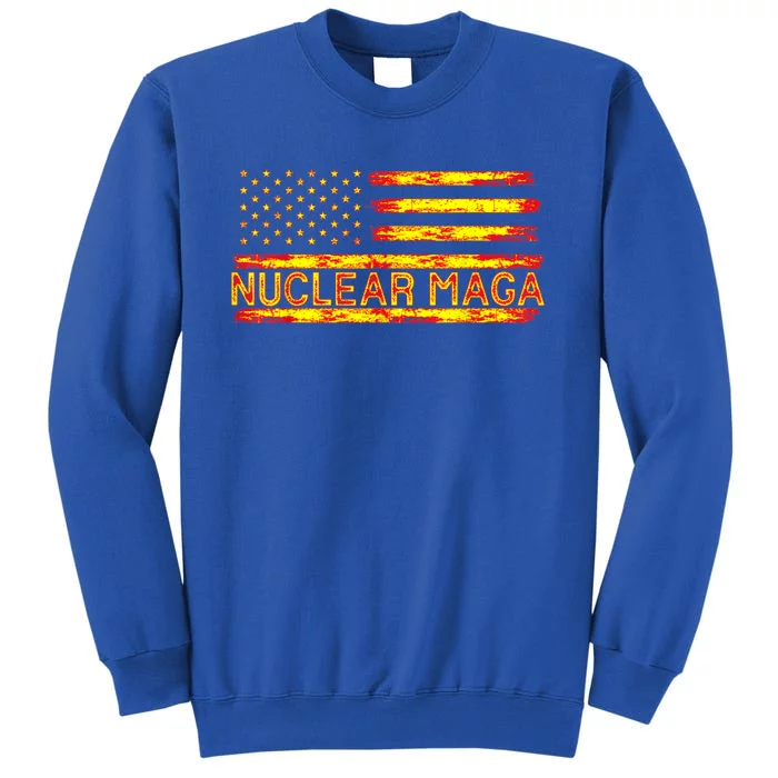 Nuclear Maga USA Flag Tall Sweatshirt