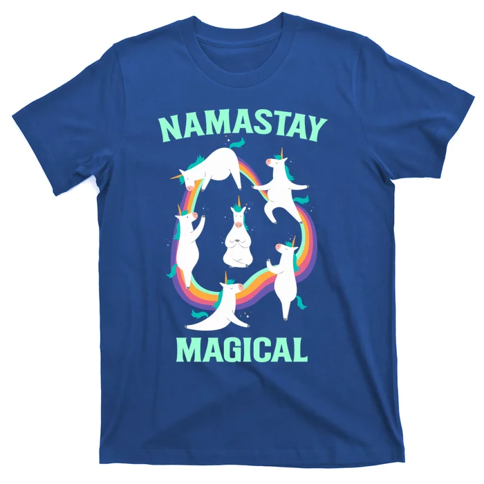 Namastay Magical Unicorn Funny Yoga Meditation Gift T-Shirt