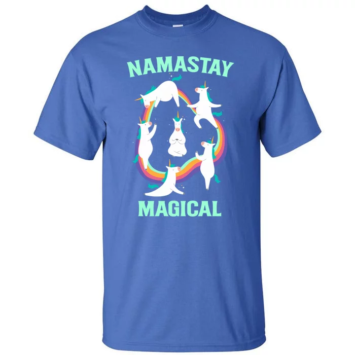 Namastay Magical Unicorn Funny Yoga Meditation Gift Tall T-Shirt