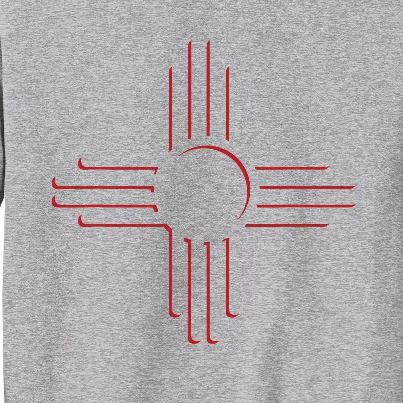 New Mexico Unique Red Zia Symbol Flag Gift Tall Sweatshirt