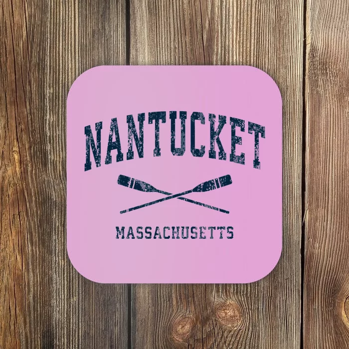 Nantucket Massachusetts Vintage Nautical Paddles Sports Oars Coaster