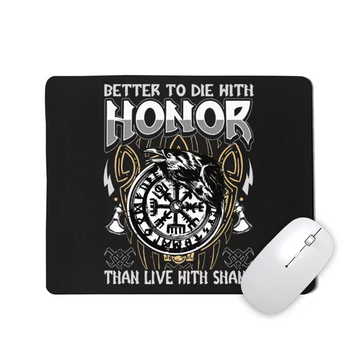 Nordic Mythology Viking Warrior Celtic Symbols Culture Mousepad