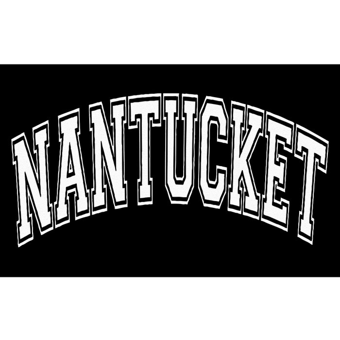 Nantucket Massachusetts Varsity Style Pink With White Text Bumper Sticker