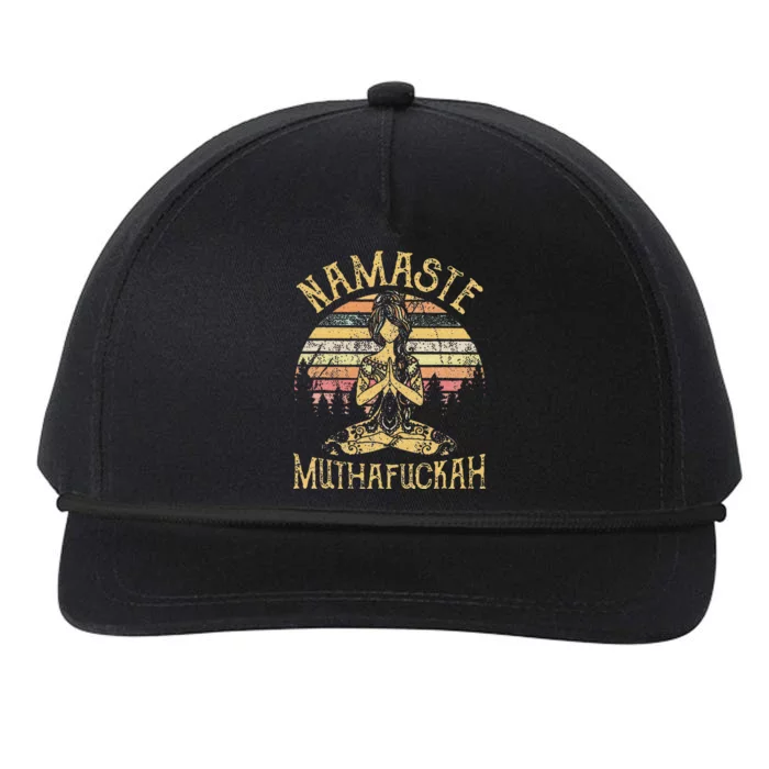 Namaste Muthafuckah Vintage Yoga Lover Gift Snapback Five-Panel Rope Hat