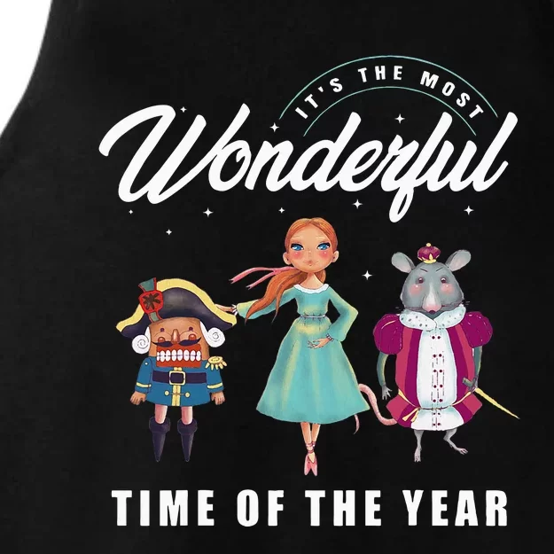 Nutcracker Most Wonderful Time Of The Year Ballet Dance Xmas Ladies Tri-Blend Wicking Tank