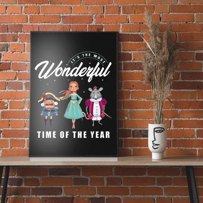 Nutcracker Most Wonderful Time Of The Year Ballet Dance Xmas Poster