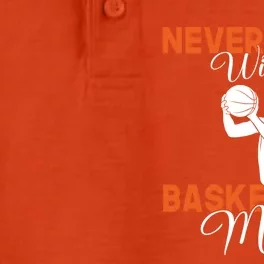 Never Mess With A Basketball Mom Gift Dry Zone Grid Performance Polo