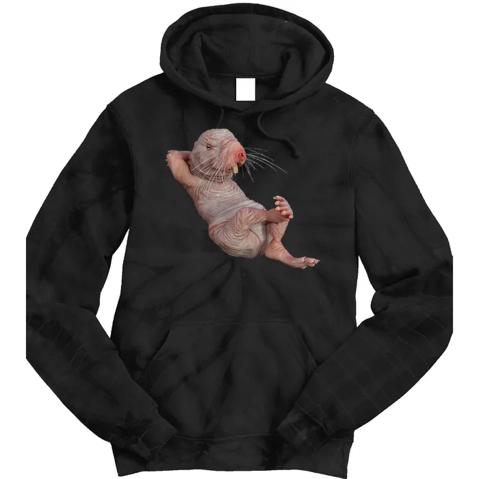 Naked Molerat Zookeeper Safari Animal Lover Mole Rat Tie Dye Hoodie