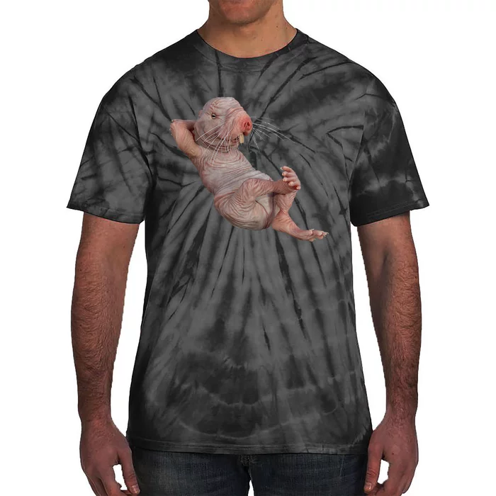 Naked Molerat Zookeeper Safari Animal Lover Mole Rat Tie-Dye T-Shirt