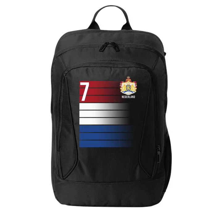 Nederland Number 7 Flag Logo City Backpack