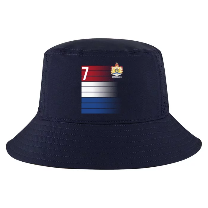 Nederland Number 7 Flag Logo Cool Comfort Performance Bucket Hat