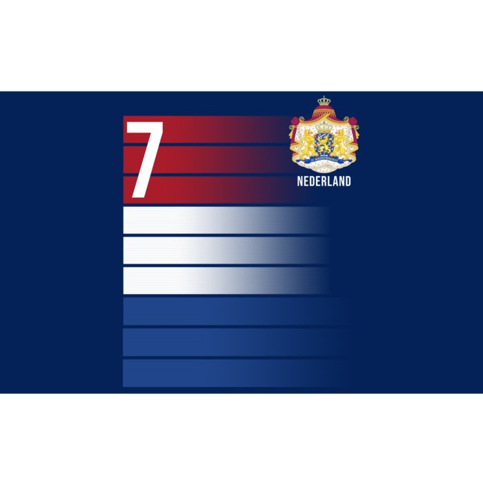 Nederland Number 7 Flag Logo Bumper Sticker