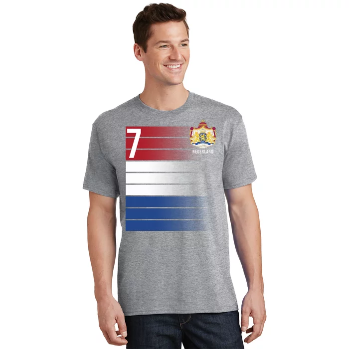 Nederland Number 7 Flag Logo T-Shirt