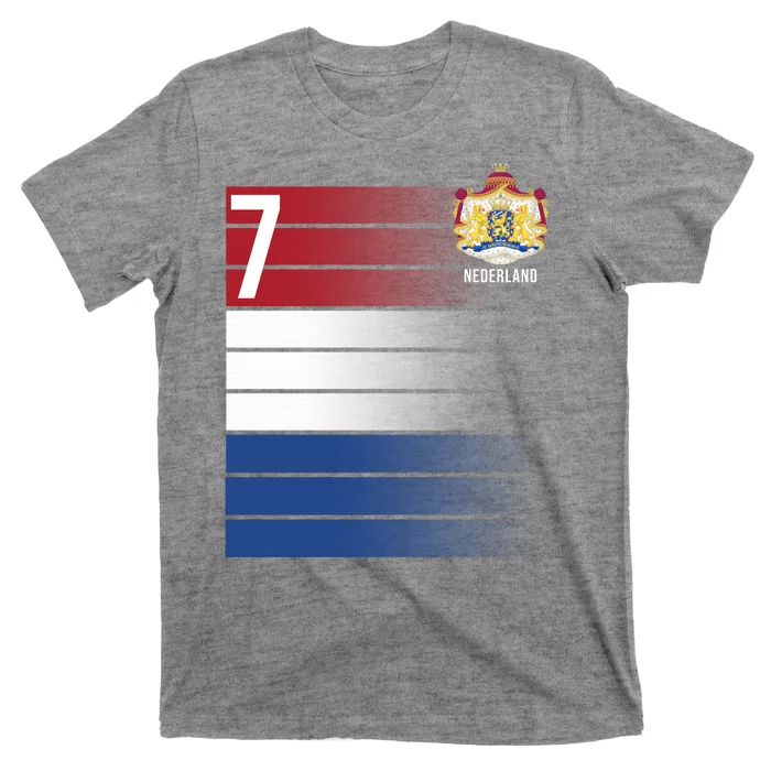 Nederland Number 7 Flag Logo T-Shirt