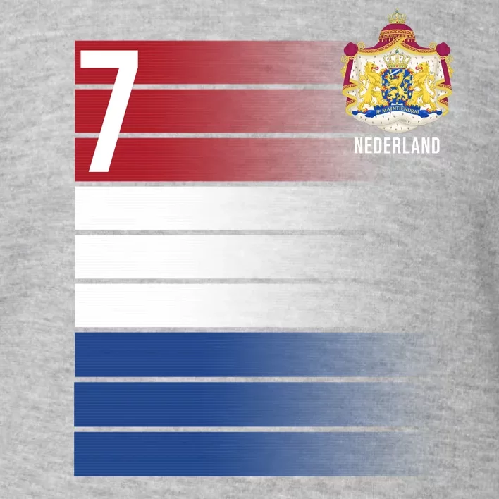 Nederland Number 7 Flag Logo Toddler Sweatshirt