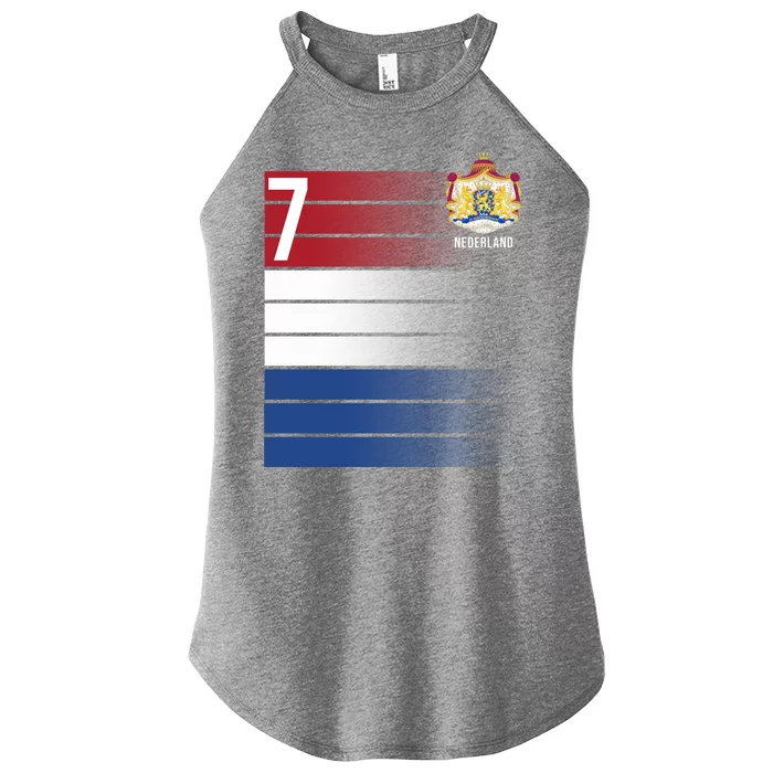 Nederland Number 7 Flag Logo Women’s Perfect Tri Rocker Tank