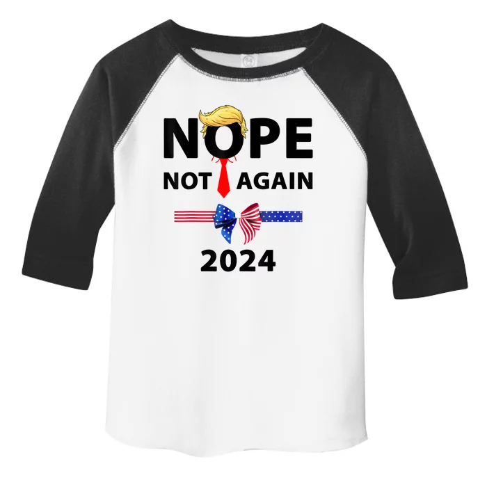 Nope Not Again Funny Sarcastic Toddler Fine Jersey T-Shirt