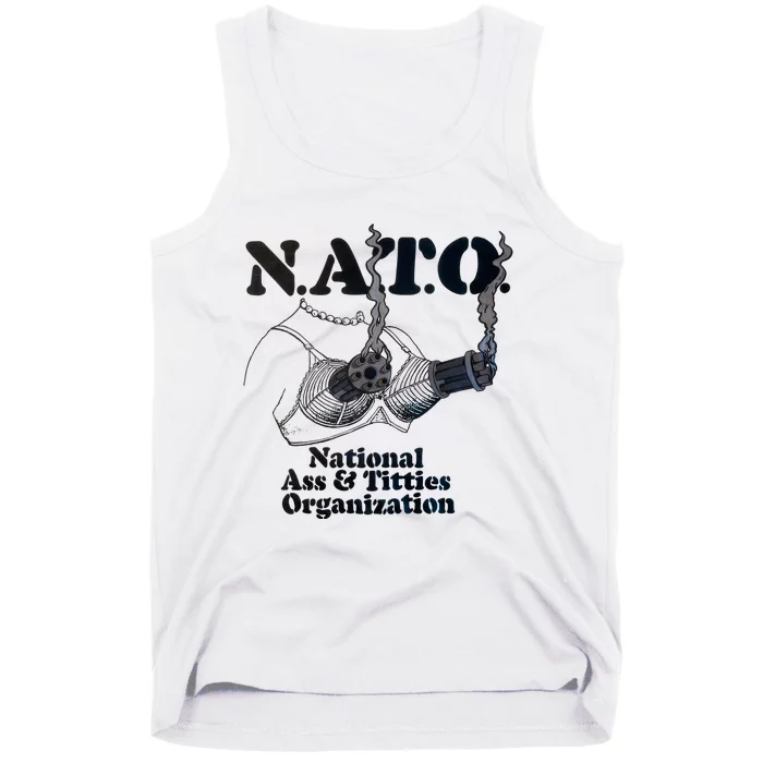 N.A.T.0 National Ass And Tities Organization Funny Joke Tank Top