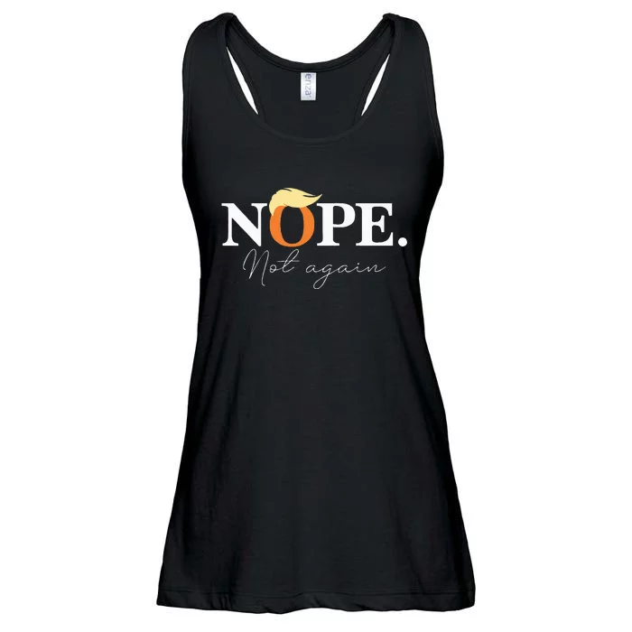 Nope Not Again Funny Trump Apparel Ladies Essential Flowy Tank