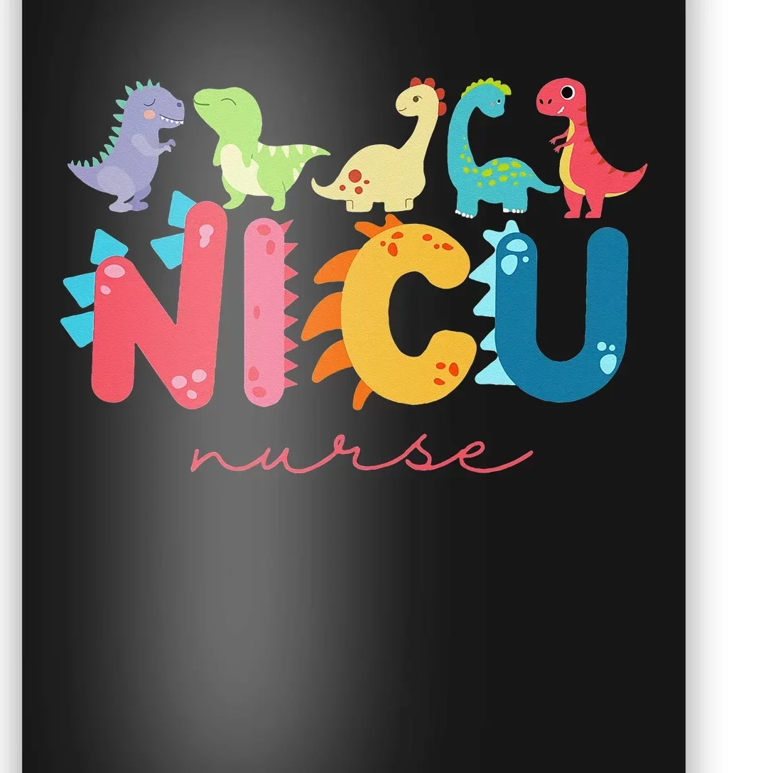 NICU Nurse Animal, Nurse Appreciation, Nicu Nurse Dinosaur Poster