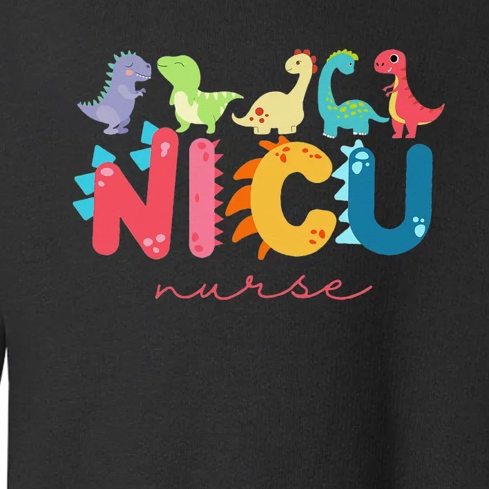 NICU Nurse Animal, Nurse Appreciation, Nicu Nurse Dinosaur Toddler Sweatshirt