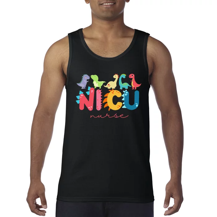 NICU Nurse Animal, Nurse Appreciation, Nicu Nurse Dinosaur Tank Top