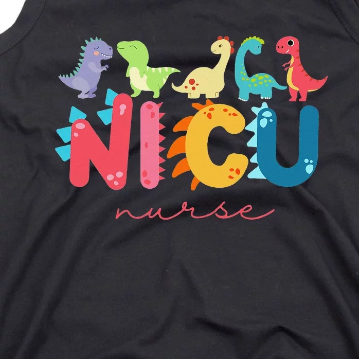 NICU Nurse Animal, Nurse Appreciation, Nicu Nurse Dinosaur Tank Top