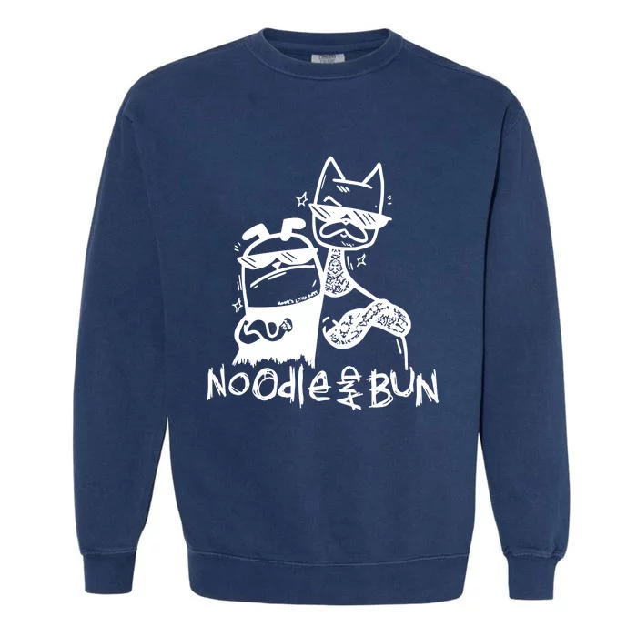 Noodleandbun Noodle And Bun The Duo Garment-Dyed Sweatshirt