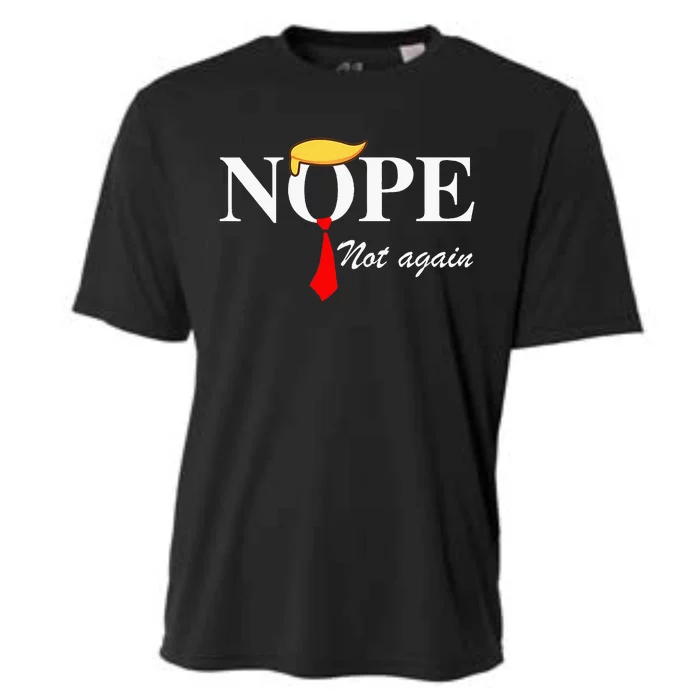 Nope Not Again Trump Apparel Nope Not Again Trump Cooling Performance Crew T-Shirt